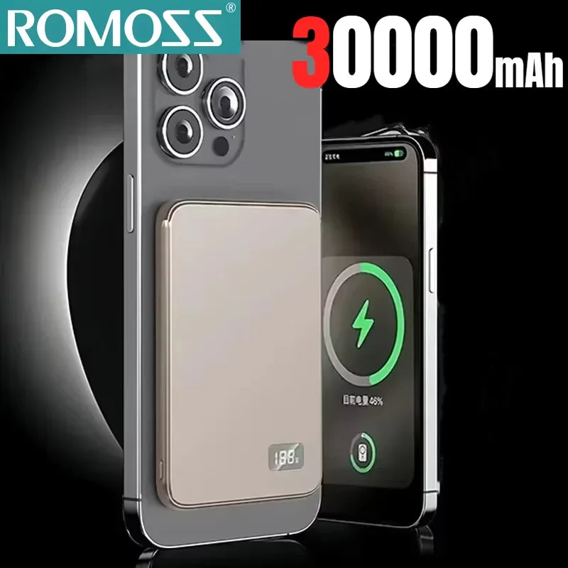 Power Bank Magnético Inalámbrico Magsafe 3-En-1 - Batería Externa Slim 22.5W Para Iphone Y Samsung