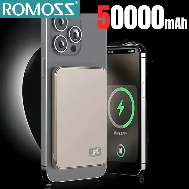 Power Bank Magnético Inalámbrico Magsafe 3-En-1 - Batería Externa Slim 22.5W Para Iphone Y Samsung
